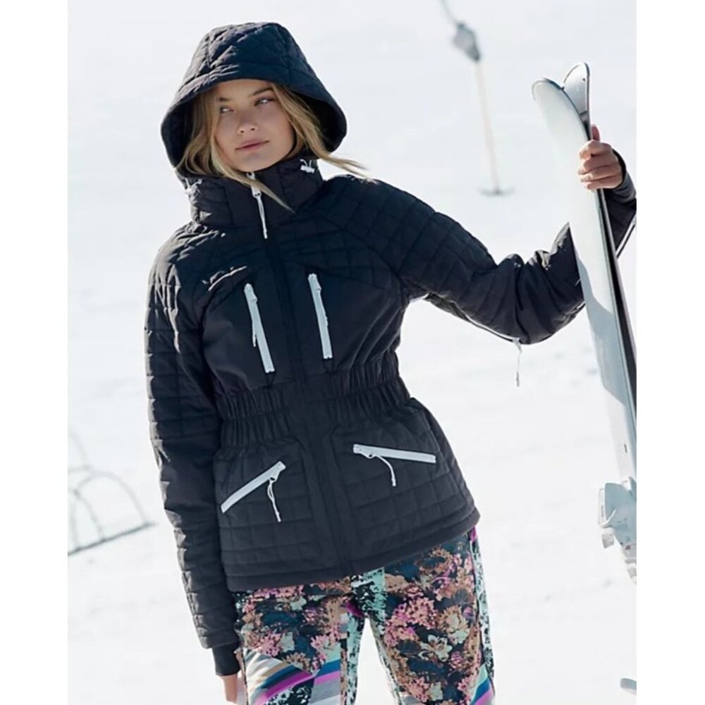 Free People All Prepped Ski Jacket Womens L Athleisure Gorpcore Winter Outdoors
